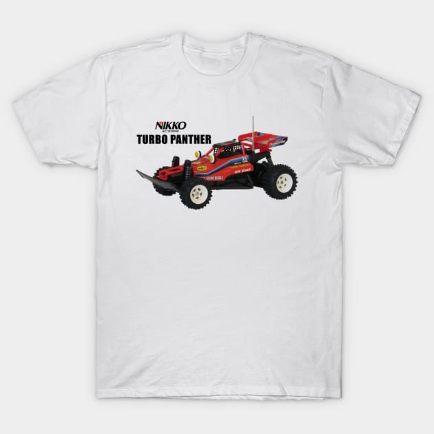 TURBO PANTHER Vintage RC Buggy 80s T-Shirt by Nostalgia-RC